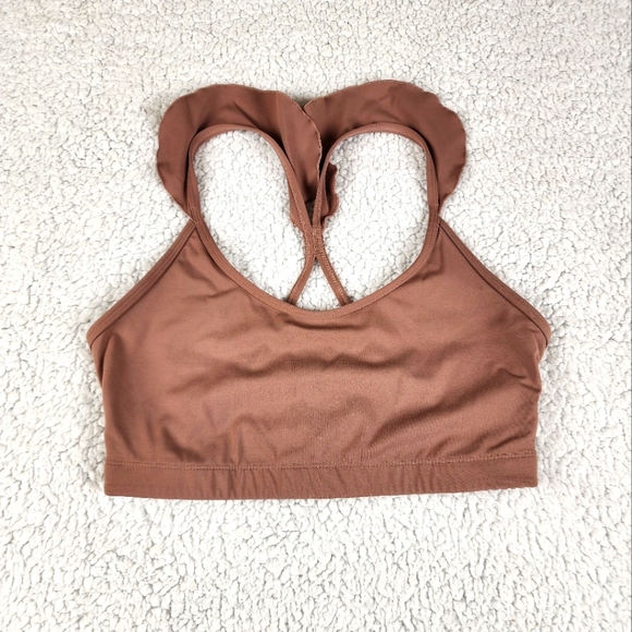 JoyLab Intimates & Sleepwear Joy Lab Sports Bra With Ruffle Sleeves